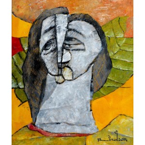 A. S. Rind, Untitled, 12 x 14 Inch, Acrylic on Canvas, Figurative, Painting-AC-ASR-021(EXB-07)
